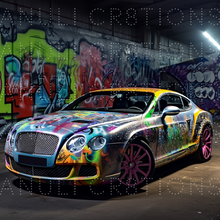 Load image into Gallery viewer, Luxury Graffiti Cars-6 PNG Images