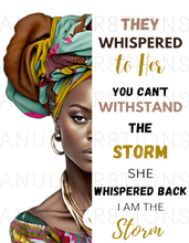 Load image into Gallery viewer, African Woman Withstanding the Storm (Right & Left View)
