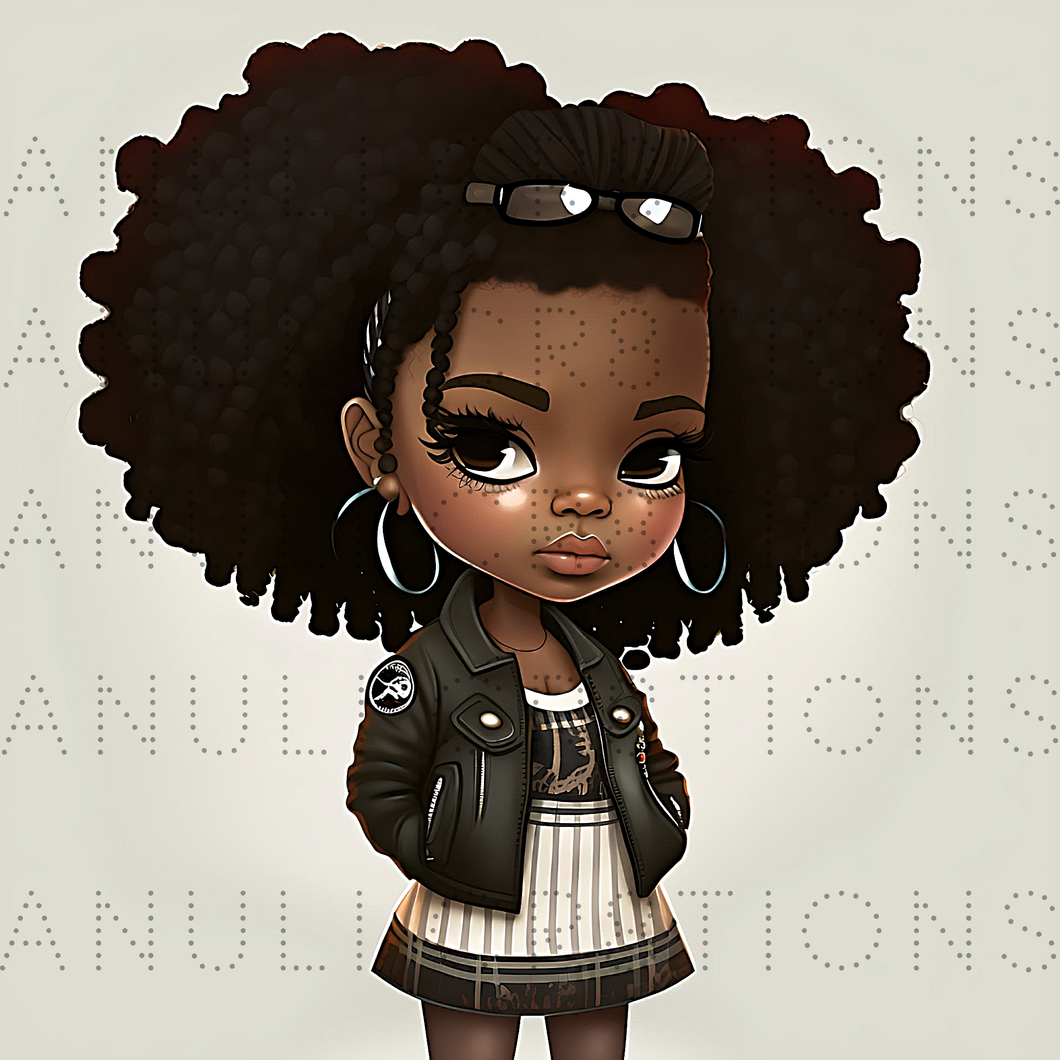 R&B Girl 1(African American) PNG